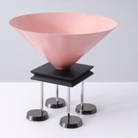 Peter Shire Pink Cone Compote , Pedestal Bowl, 14.5Dia - Sold for $1,536 on 05-16-2026 (Lot 268).jpg